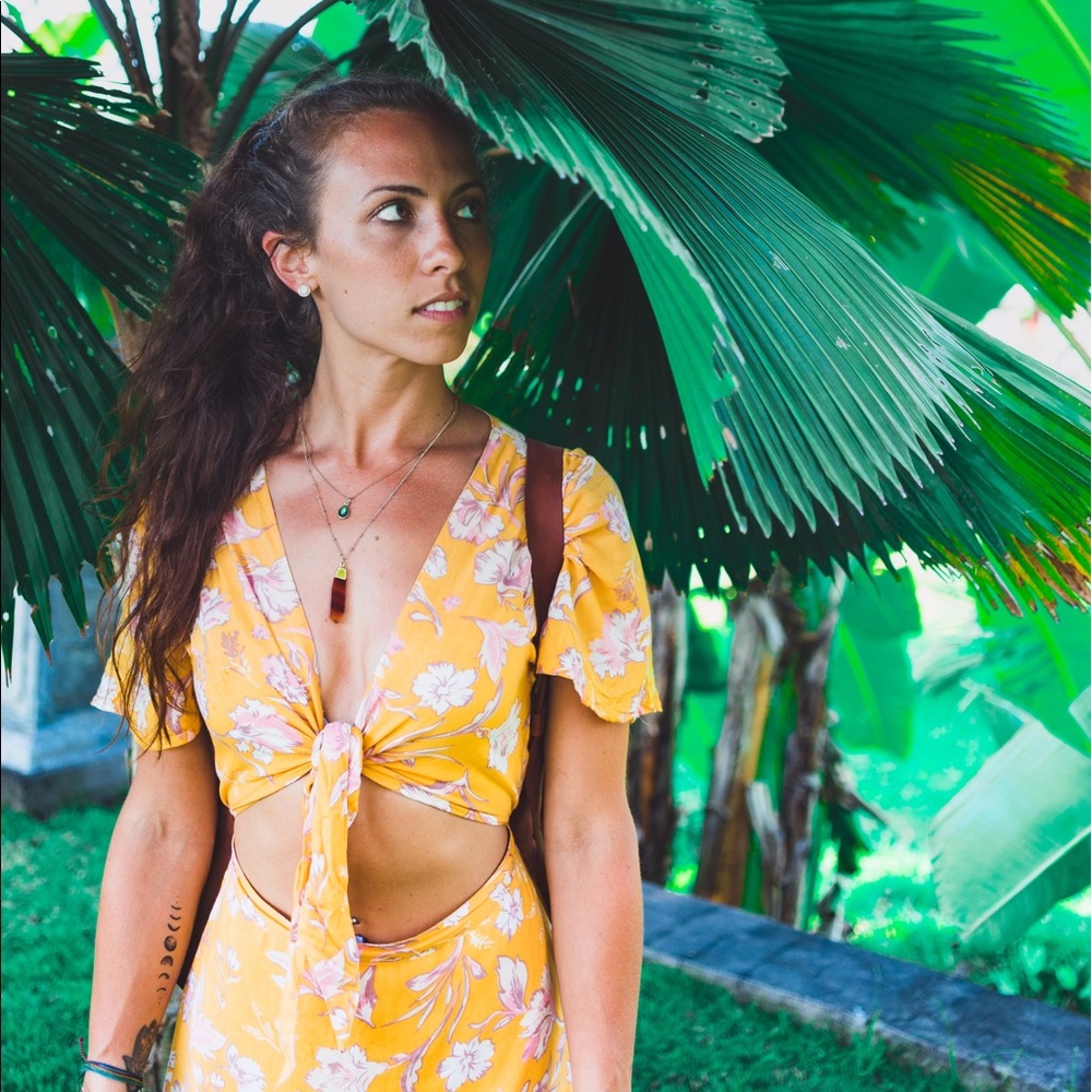 Yellow Long Summer Dress